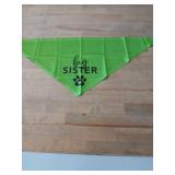 Big Sister Dog Bandana in Lime Green - Retail: $8