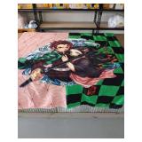 Demon Slayer Anime Blanket 4 foot x 5 foot - Retail: $25
