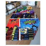 Comic Book Style Superhero Blanket 27 inches x 58 inches - Retail: $25