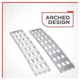 APPEARS NEW - Ultra-Tow Heavy-Duty Arched Aluminum Loading Ramp Set - 5000-Lb. Capacity, 5Ft. (62x12")  - Retail: $355