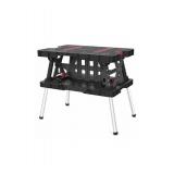 FACTORY SEALED - KETER 249137 Folding Workbench Portable Painted Tool Table with Integrated Handle 53 x 83 x 75.5 cm, Red-black  - Retail: $231