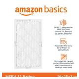 APPEARS NEW - Amazon Basics 16x25x1 Air Filter 6 Pack, MERV 11 AC Furnace Filters (Actual Size: 15.75 x 24.75" x 0.75")