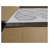 APPEARS NEW - Amazon Basics 16x25x1 Air Filter 6 Pack, MERV 11 AC Furnace Filters (Actual Size: 15.75 x 24.75" x 0.75")