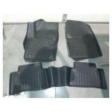 APPEARS NEW - Falafa Floor Mats Fit Toyota Tacoma 2016-2023 (Only for Double Cab), All Weather Custom TPE Floor Liner 1st & 2nd Row Tacoma Car Mats, Black