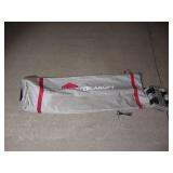 MASTERCANOPY Durable Pop-up Canopy Tent with Roller Bag (12x12, Black) - handkerchief on cover not functional - Canopy in great shape  - Retail: $199