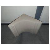 9W x 9"D x 9"H Wide Legacy Crown Molding, Painted Tan - Foam core