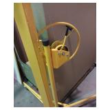 Drywall Lift, Drywall Jack Lift Sheetrock Lift for Ceiling 360° Adjustable, Drywall Panel Hoist 150 lbs Heavy Duty Drywall Lifter, Foldable Sheetrock Lift for Home Improvement (Yellow)  - Retail: $16