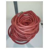 Heavy Duty Red Garden Hose with Brass Fittings - 200 ft approx length
