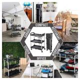 Olympia Tools 85-188 Pack-N-Roll Folding Collapsible Service Cart, 150LB Capacity, Black  - Retail: $118