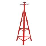 47.375-84.5" Automotive Under Hoist Tripod Stand 2 Ton High Lift Jack Stand Reach Under Hoist Stand 4000lbs Capacity Powder Coated Red