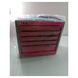 FACTORY SEALED - P.I.T. Mini Pink Tool Box, Portable 5-Drawer Micro Roll Cab Steel Tool Box with Liner, Pink Small Tool Case for Tools Storage, Home DIY