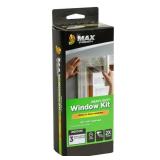 FACTORY SEALED - Duck Brand Max Strength Heavy Duty Window Kit: 62 in. x 126 in. (Clear) / 3 Pieces Max-Strength
