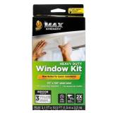 FACTORY SEALED - Duck Brand Max Strength Heavy Duty Window Kit: 62 in. x 126 in. (Clear) / 3 Pieces Max-Strength