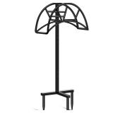 APPEARS NEW - TomCare Garden Hose Holder Detachable Metal Water Hose Holder Holds 150 FT Hoses Free Standing Hose Hanger Stand Heavy Duty Garden Storage Rack for Outside Yard Lawn, Black