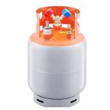 APPEARS NEW -  Refrigerant Recovery Reclaim 30lb Cylinder Tank with Floating Switch