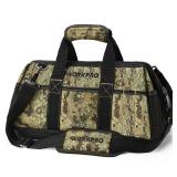 FACTORY SEALED - WORKPRO 16-Inch Wide Mouth Tool Bag, Tool Bags for Men with Adjustable Shoulder Strap, Waterproof Oxford Fabric and Sturdy Buttom