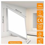 DODOPEN Motion Sensor Ceiling Light Wired, 12 Inch 5000K LED Flush Mount Ceiling Light Fixture, 2400LM Radar Motion Activated Flush Mount Wired Light Fixture for Walk-in Closet, Laundry, Porch
