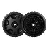 APPEARS NEW - 2 Pack 634-05040 Lawn Mower Wheel Replacement for Craftsman Mowers - 8 Wheel Assembly, Front Wheels Compatible with Cub Cad et, Brute, MTD Gold, Columbia, Yard Man Self Propelled Walk-Be