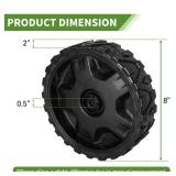 APPEARS NEW - 2 Pack 634-05040 Lawn Mower Wheel Replacement for Craftsman Mowers - 8 Wheel Assembly, Front Wheels Compatible with Cub Cad et, Brute, MTD Gold, Columbia, Yard Man Self Propelled Walk-Be