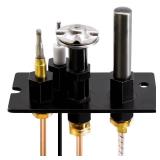 Hiorucet 10002264 Natural Gas 3 Way Pilot Assembly Kits for HHT, Majestic, Monessen, Temco, and Vermont Castings Fireplaces, SRV10002264 Pilot Assembly Replacement Parts with Thermocouple, Thermopile.