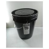 APPEARS NEW - United Solutions 5-Gallon Heavy-Duty Buckets with Snap-On Lids, 6-Pack  BPA-Free, Food-Grade Plastic, Multi-Purpose Storage for Home, DIY, and Job Sites  Black (6 Buckets & Lids Incl
