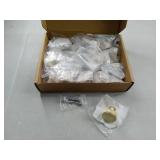 FACTORY SEALED - 9BUILD 20 Pack 1.2 Inch Brushed Gold Cabinet Knobs - Knurled Kitchen & Dresser Knobs for Cabinets and Drawers (20 Knobs & Hardware Included)
