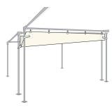 Vinyl Rain Gutters | for West Coast Style Party and Canopy Tents | 30-Foot | Heavy Duty Vinyl | Tent Not Included