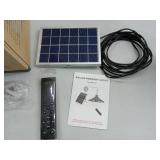 AEQ Solar Shed Light Outdoor Indoor 3000LM Solar Lights Daytime Available with Remote Control, Double Motion Sensor & 5 Lighting Modes, Solar Indoor Lights for Gazebo, Shed, Garage, Barn