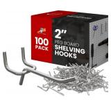 FACTORY SEALED - Online Best Service 100 Pack PEG Board Pegboard Shelving Hooks 2 Length Wholesale Lot