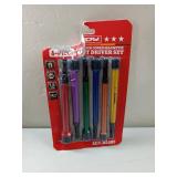 Magnetic Impact Nut Driver Set: 6-Piece SAE Color Coded Nut Setter Set 6 Inch Length CR-V Nut Driver Tool Set 1/4 Inch Hex Shank Extra Long Nut Driver Bit Set