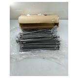 WOCHOLL Landscape Stakes Metal Landscape Edging Anchoring Spikes, 10-Inch Length 50 Count, for Artificial Turf Stakes, Paver Edging, Weed Barrier, Timber, Carpentry, Tent and More