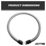 Compatible with Miele Vacuum Cleaner Miele Classic C1 Suction Hose - 07736191 Pipe Grey 1.6m