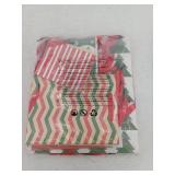 18 Pack Christmas Holiday Gift Bags Assorted Christmas Creamy Kraft Style Prints