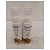Foaming Facial Cleanser with Organic Argan Oil,  Natural, Vegan, Revitalizing & Nourishing Organic Argana, Anti-Aging, Removes Impurities, 5.1 Fl Oz - ECOLATIER, 2 Pack