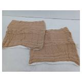 ECOGEOUS Pack of 2 Luxurious Decorative Throw Pillow Covers, 18x18