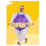 Puieaust Inflatable Ballerina Costume, Purple