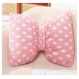 Hahafelt 15.75 Inches Pink Bow Pillow