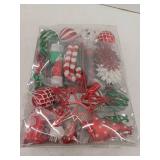 Alupssuc Christmas Ornaments Bulk, Red and Green Christmas Decorations Set for Tree with Hanging Strings