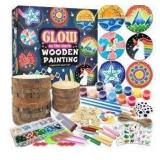 Glow in the Dark Wooden Painting Craft Kit