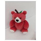 Red Apple Bear Plush Toy