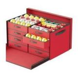 Coonoor Christmas Ornament Storage Box, Red
