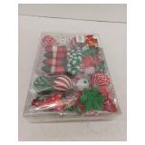 Alupssuc Christmas Ornaments Bulk, Red and Green Christmas Decorations Set for Tree with Hanging Strings