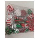 Alupssuc Christmas Ornaments Bulk, Red and Green Christmas Decorations Set for Tree with Hanging Strings