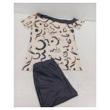BDAILKA 2 Piece Outfits for Women, Apricot, Medium