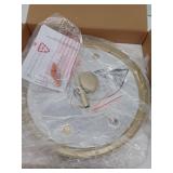 Luminzone Gold Flush Mount Light Fixture