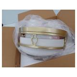 Luminzone Gold Flush Mount Light Fixture
