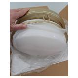 Luminzone Gold Flush Mount Light Fixture
