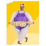 Puieaust Inflatable Ballerina Costume, Purple