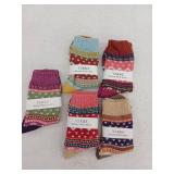 YZKKE 5Pack Womens Vintage Winter Socks, 5 Pack
