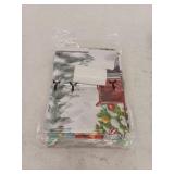 Christmas Lot With 54x18 Window Valance And Merry Christmas Banner